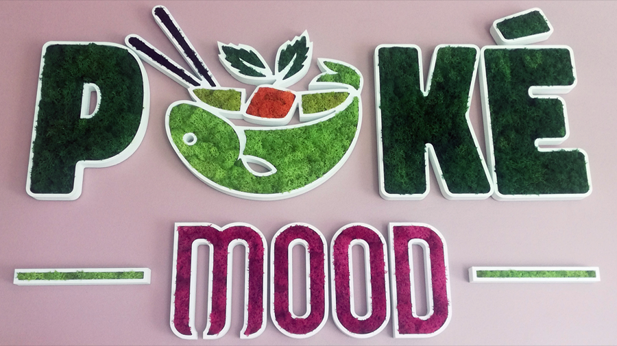 logo végétale du restaurant Poké Mood à La Rochelle