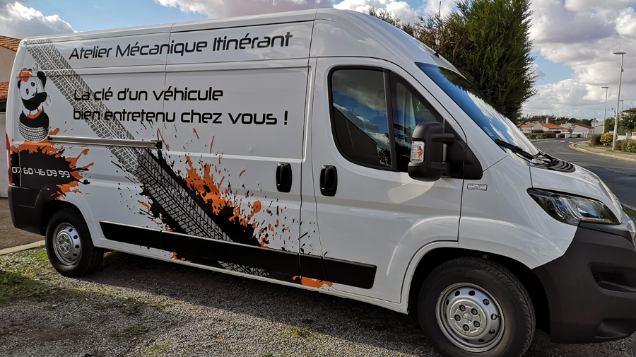covering voiture de l'Atelier Mécanique Itinérant à Vérines